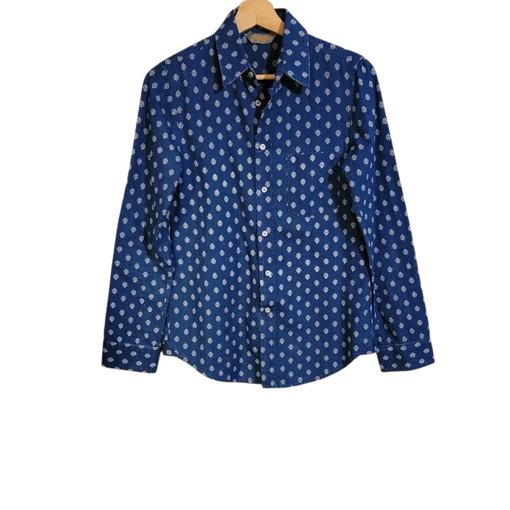 Mother Foxy Boxy Blue Wallpaper Long Sleeve Shirt